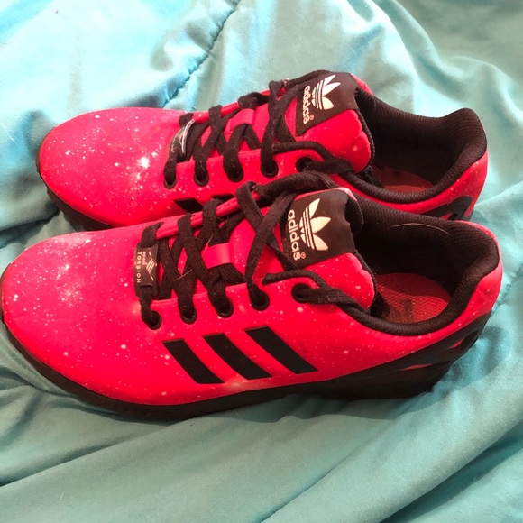 adidas flux red galaxy